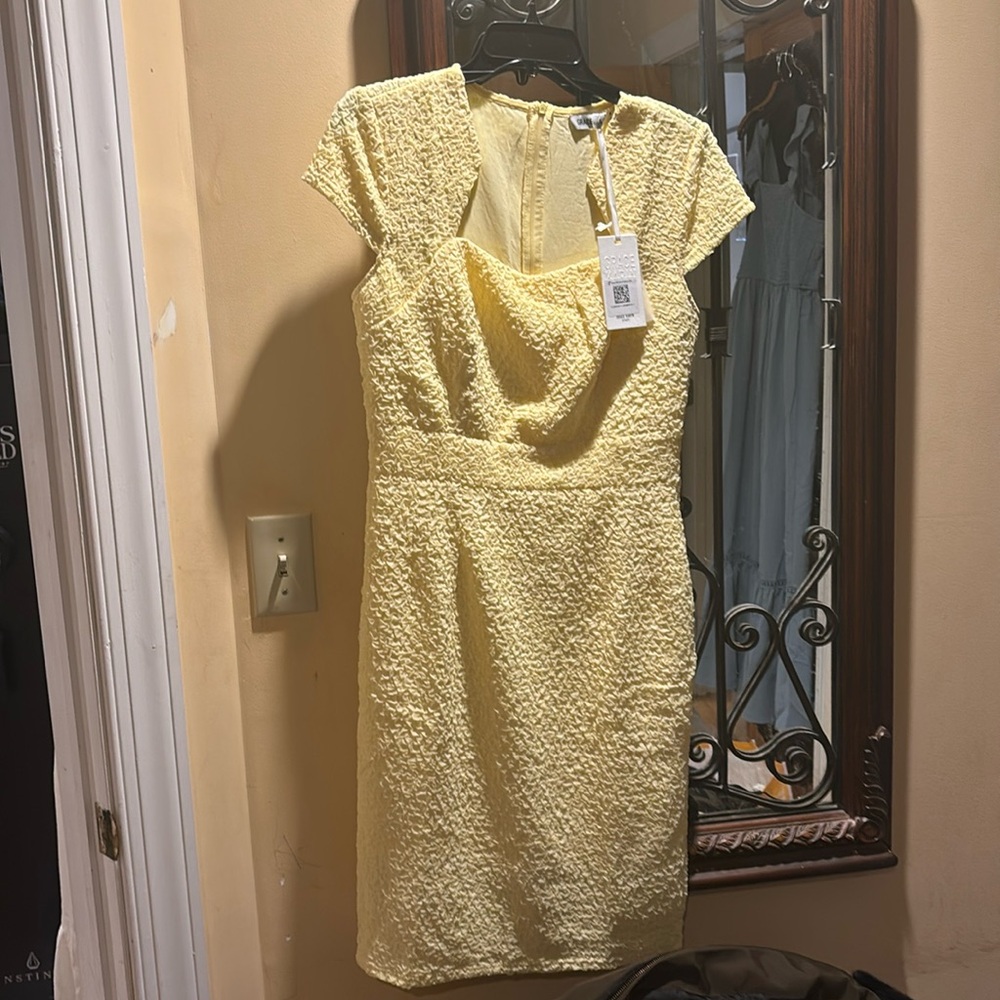 Grace Karin new with tags butter yellow dress